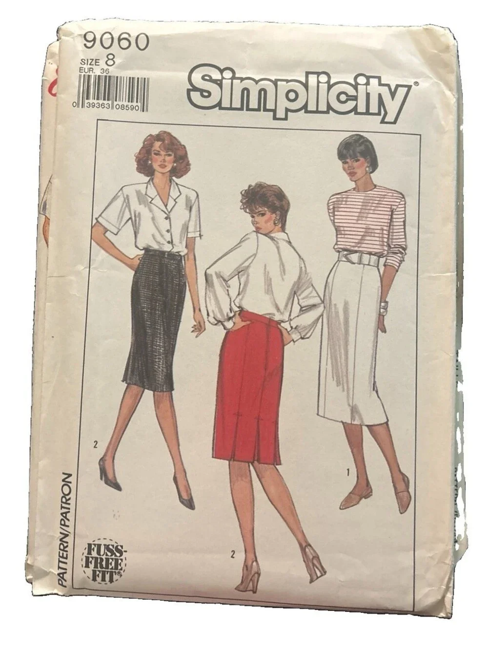 Simplicity 9060 Skirts in 2 Lengths Misses' 8 NEW FF